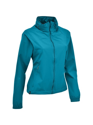 Maul Sport Pisa - Softshelljacke+Kap. in Türkis2410