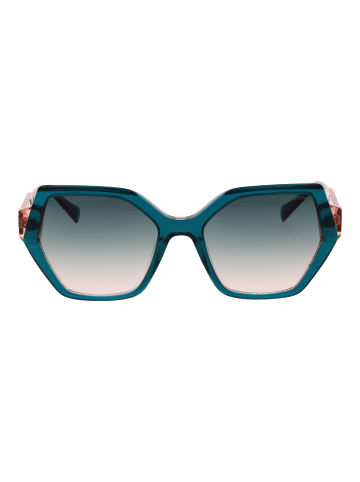 Ana Hickmann Frauen Sonnenbrille Geometrisch Türkis