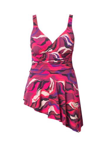 Ulla Popken Badeanzug in purpur