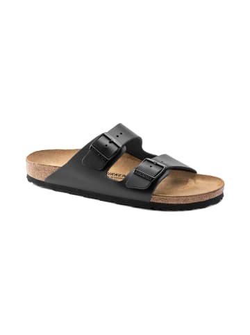 Birkenstock Pantoletten Arizona Naturleder in Schwarz