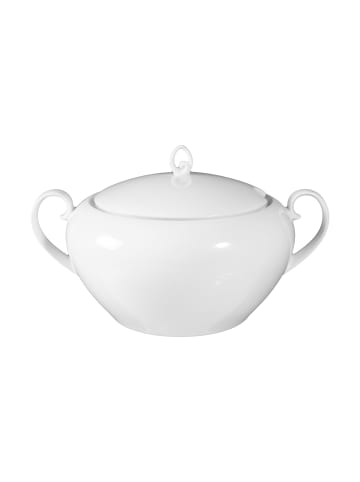 Seltmann Weiden Terrine mit Deckel Rondo/Liane 3,25 l weiß in weiß