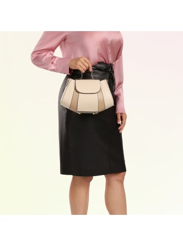 Toscanto Toscanto Schultertasche Leder beige, taupe ca. 28cm