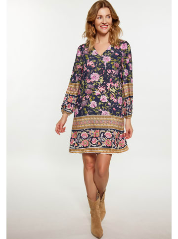VIRITA Women Kleid in Marine Mehrfarbig