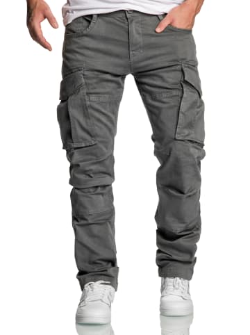 Amaci&Sons Cargo Jogger-Chino WYATT in Dunkelgrau