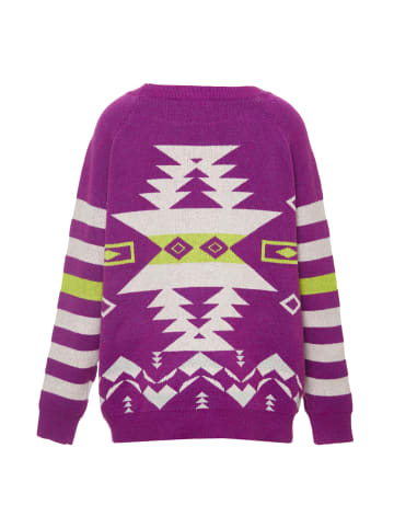 IZIA Damen Pullover in LILA WOLLWEISS