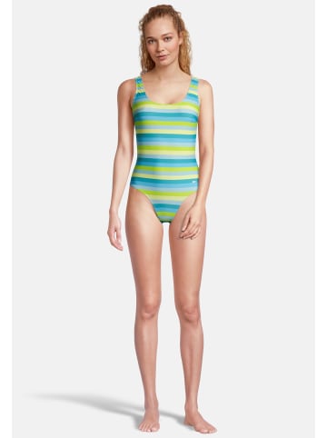 BECO the world of aquasports Badeanzug Fresh Stripes in grün