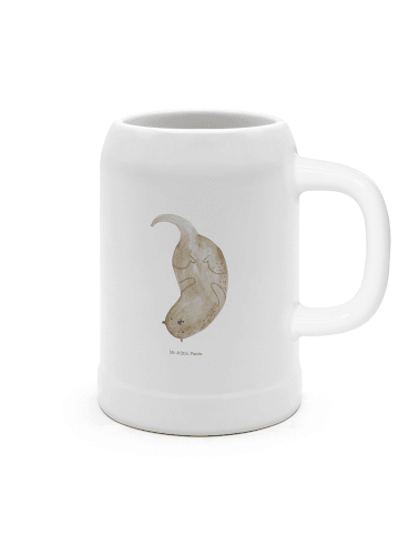 Mr. & Mrs. Panda Krug Otter Kopfüber ohne Spruch in Weiß