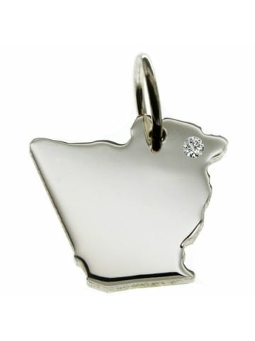 Schmuckador Algerien Anhänger mit Brillant 0,015ct 925 Silber in silber