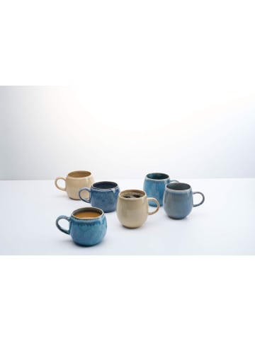 Ritzenhoff & Breker 6er Set Henkelbecher Estoril 470 ml in blau