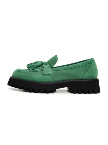 CESARE GASPARI Plateau-Schuhe in Green