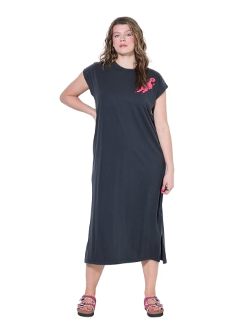 Studio Untold Jerseykleid in anthrazit melange