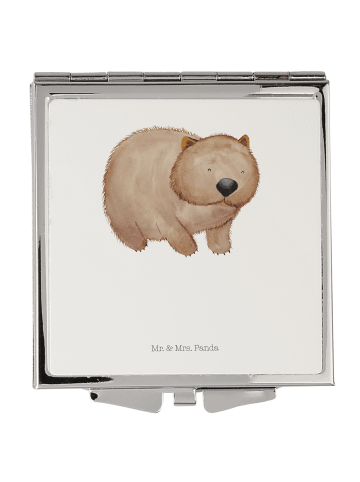 Mr. & Mrs. Panda Schminkspiegel Wombat mit Spruch in Weiß