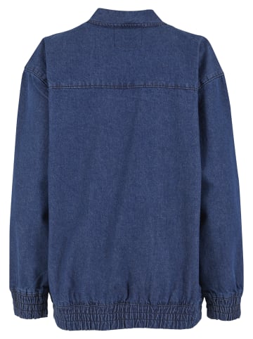 Urban Classics Denim Jackets in mid deep blue washed