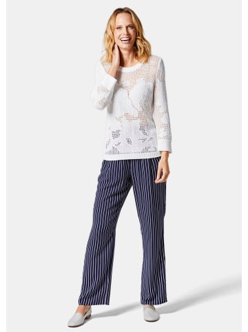 GOLDNER Pullover im Baumwoll-Mix in weiß