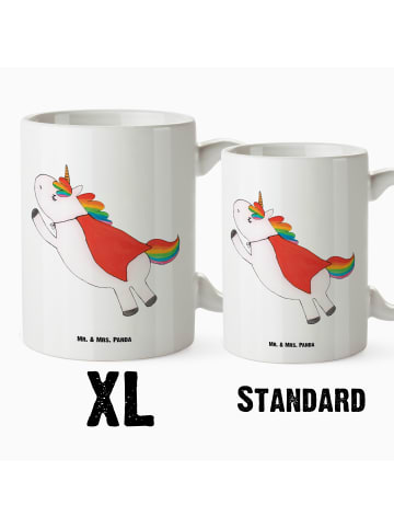 Mr. & Mrs. Panda weisse tasse Einhorn Geburtstag ohne Spruch in Weiß