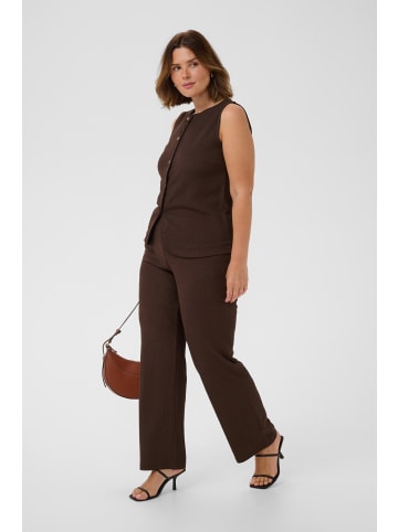 KAFFE curve Ärmellose Bluse KCkristin Tight fit in Coffee Bean