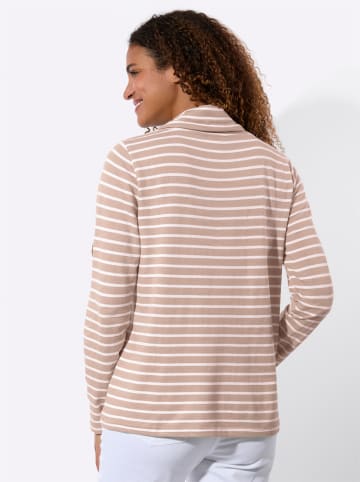 WITT WEIDEN Sweatshirt in puder-weiß-geringelt