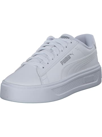 Puma Schnürschuhe in white/silver