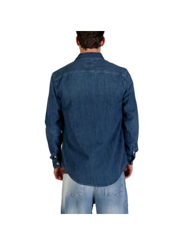 Blau Denim Hemd