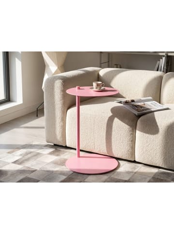 Beliani Beistelltisch KENSICO in Rosa - (W) 35 x (H) 52 x (L) 35 cm