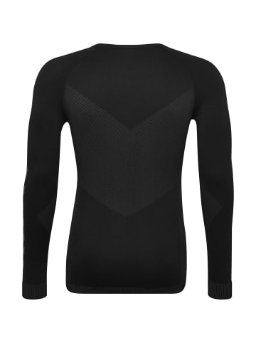 Hummel Elastisches Sport Langarmshirt FIRST SEAMLESS JERSEY L/S in Schwarz