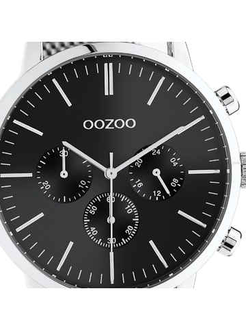 Oozoo Armbanduhr Oozoo Timepieces silber groß (ca. 45mm)