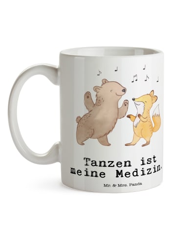Mr. & Mrs. Panda Geschenktasse Hase Tanzen mit Spruch in Weiß