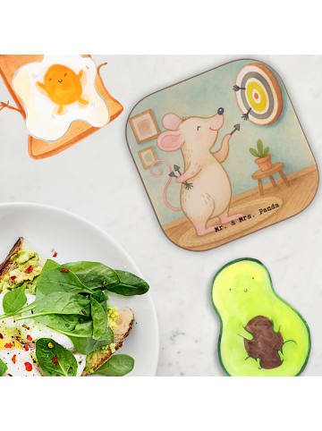 Mr. & Mrs. Panda Tassen Untersetzer Maus Dart spielen Design ohn... in Weiß