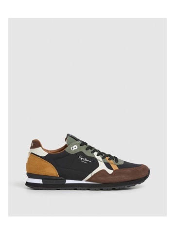 Pepe Jeans Sneaker Brit in 898-Braun/Grün