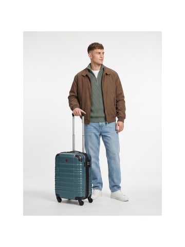 Wenger Amplar Evo 4 Rollen Kabinentrolley S 53 cm mit Dehnfalte petrol