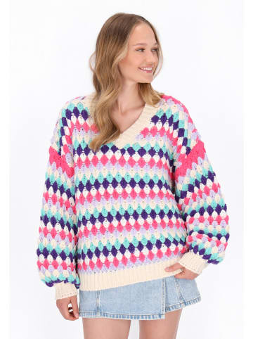 myMo Sweater in turquoise multicolor
