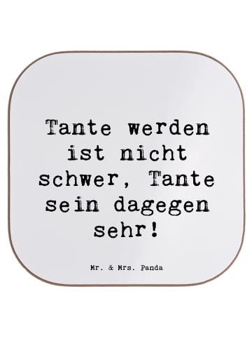Mr. & Mrs. Panda Untersetzer Spruch Tolle Tante mit Spruch in Weiß