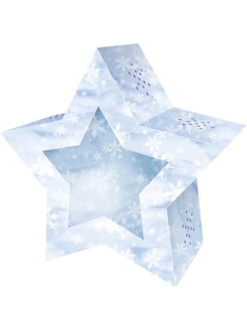 Buntpapierfabrik Ludwig Bähr Laternen-Bastelset Twinkle Star 300g/qm 19,3x18,3x8cm Schnee