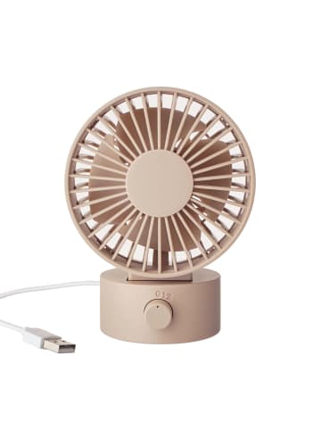 Butlers Mini-Ventilator mit USB-Anschluss AIR WAVE in Rosa