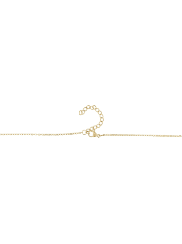 Adeliás Unisex Halskette – Kreuz aus Edelstahl 43 cm in gold