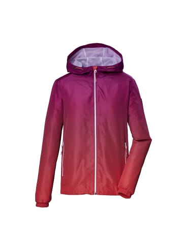 Killtec Sommerjacke mit Kapuze wasserabweisend und Mesh Innenfutter in Magenta