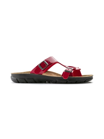 Birkenstock Pantoletten Sofia in tango red/lack