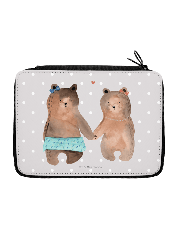 Mr. & Mrs. Panda Federmäppchen Bär Freundin ohne Spruch in Grau Pastell
