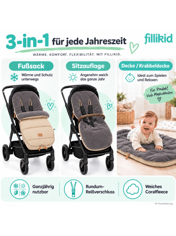 fillikid Winterfußsack Kinley Exklusiv in Natur