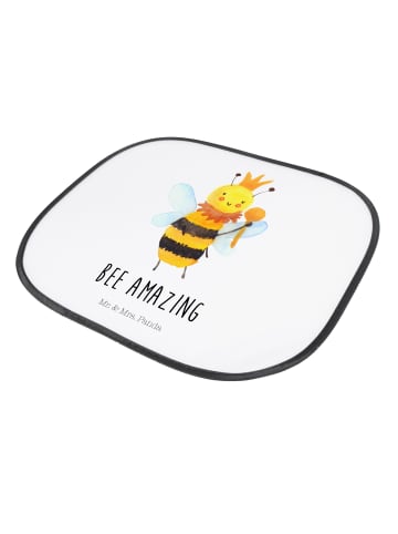 Mr. & Mrs. Panda autofenster uv schutz Biene König mit Spruch in Weiß