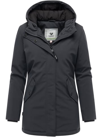 ragwear Softshellmantel Navanuti in Dark Grey