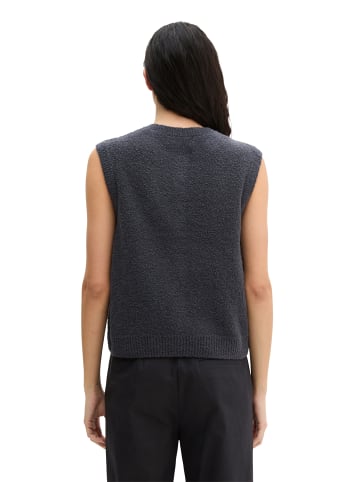 Marc O'Polo Ärmellose Strickweste regular in Blue Graphite