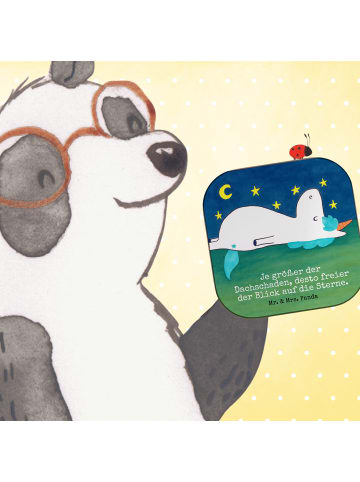 Mr. & Mrs. Panda Tischuntersetzer Einhorn Sternenhimmel Design m... in Weiß