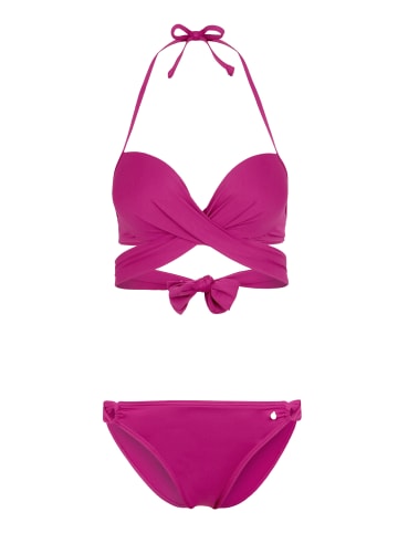 S. Oliver Push-Up-Bikini in fuchsia