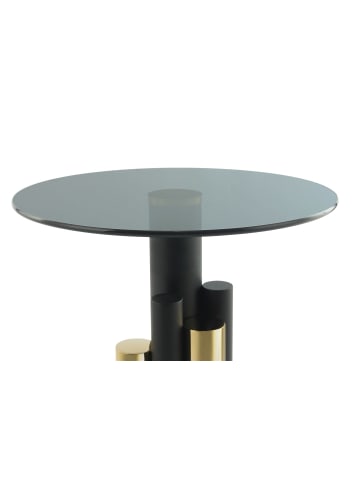 Kayoom Beistelltisch Ontario in gold - grau