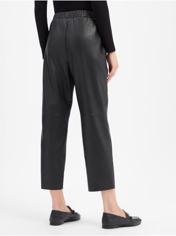 Marie Lund Kunstlederhose in schwarz