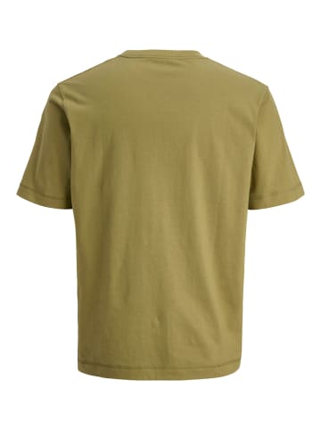 JACK & JONES Junior T-Shirt JORNORREBRO EMB TEE S/S JNR in olive drab