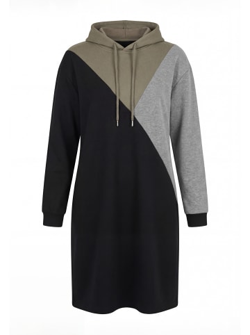 KIANNA Women Dress in Black Sage Green Grey Melange