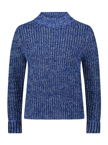 BETTY & CO Strickpullover mit Struktur in Blue/Light Blue