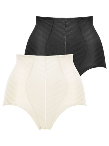 Felina 2er Pack Panty in champagner schwarz